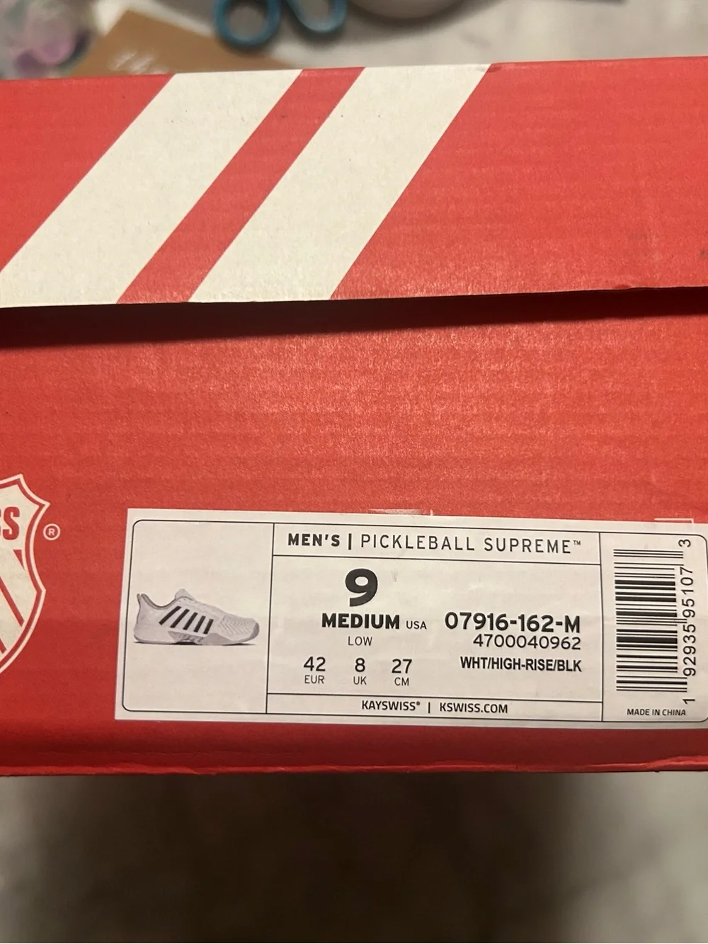 K-Swiss Men’s Pickleball Shoes Snickers